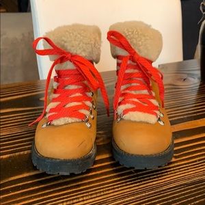 J Crew Nordic Shearling Boots Sz 8